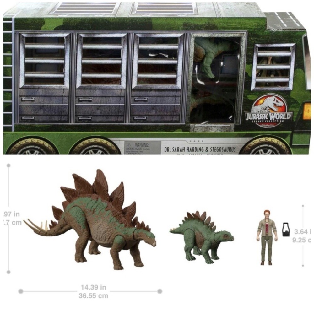 Jurassic World Legacy Collection Dr. Sarah Harding & Stegosaurus Lost World Pack